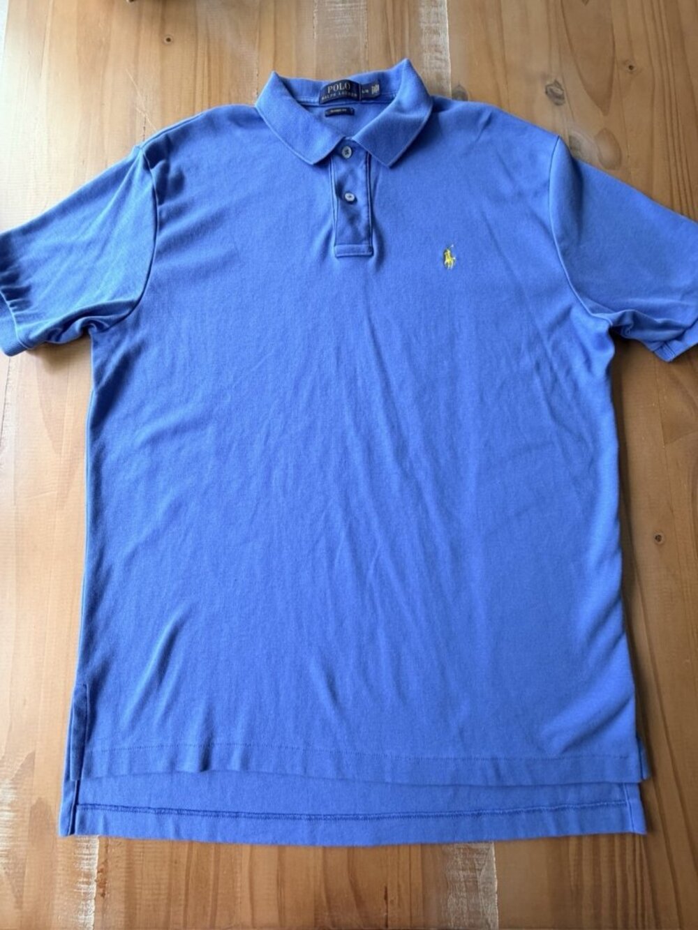 Ralph Lauren Blue Classic Men’s Polo Sz Lg Preppy Classic Office Business Casual